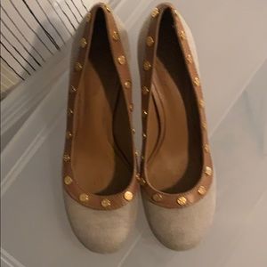 Tory Burch studded heals